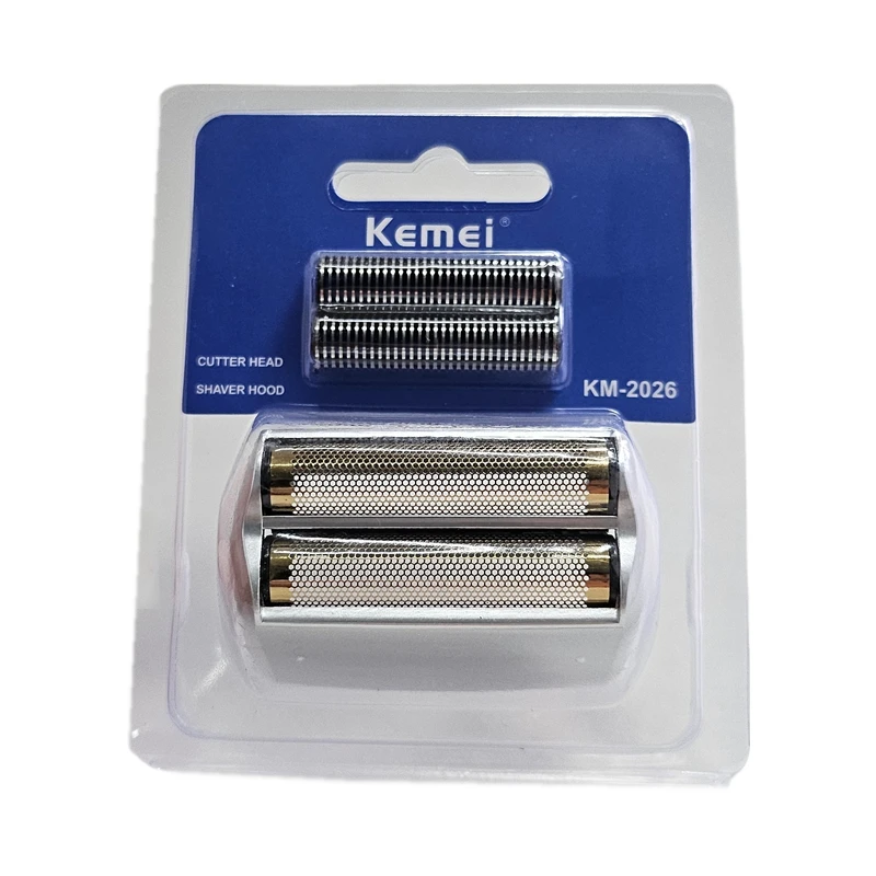 ORIGINAL REPLACEMENT BLADE FOIL & CUTTER HEAD FIT FOR KEMEI KM 2026 ELECTRIC SHAVER NET SHAVING RAZOR PARTS ACCESSORIES