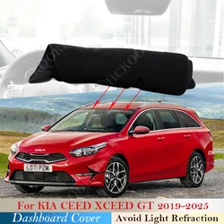 Dashboard Cover Pad For KIA CEED XCEED GT 2019  2020 2021 2022 2023 2024 2025 Car Liner Anti-UV Mat Sunshade Dashmat Carpet Dash