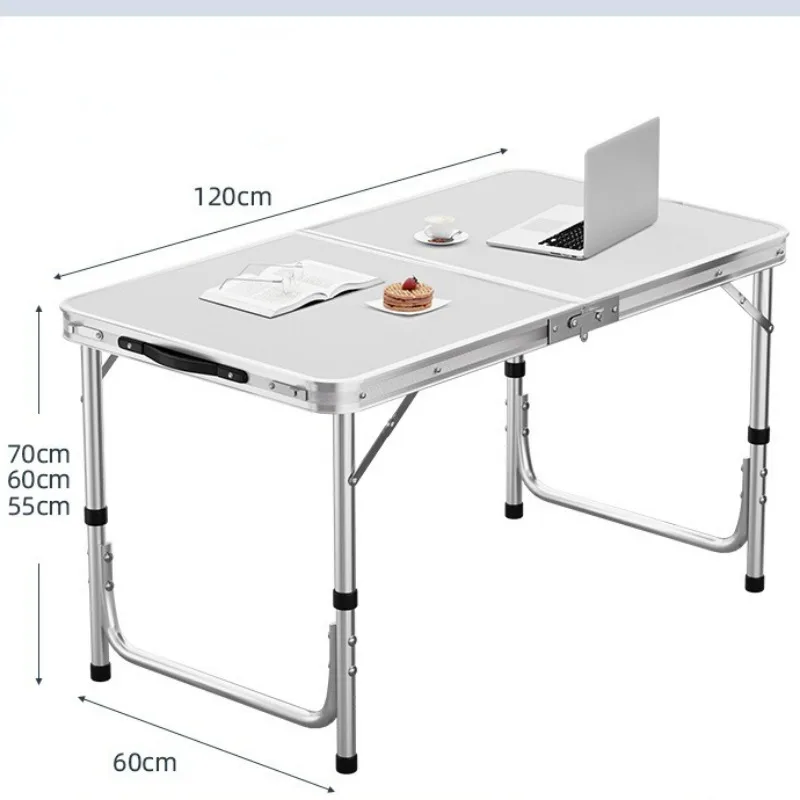 Aluminum Alloy Folding Table Outdoor Night Market Stall Push Portable Folding Table Dining Chairs