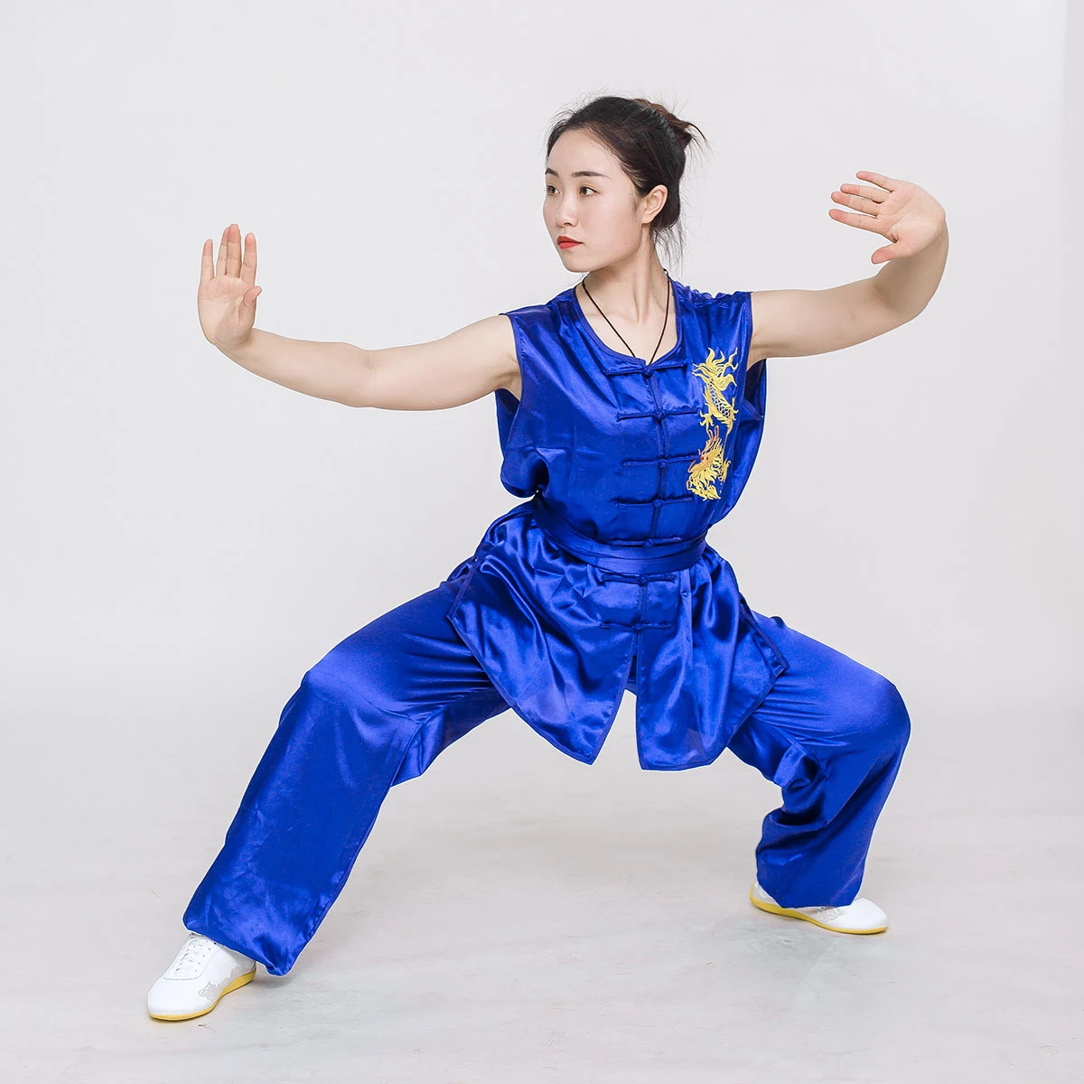 

Tai chi clothing Chinese martial arts Uniform children training Nanquan clothing practice Top + Pants Summer competition Suits