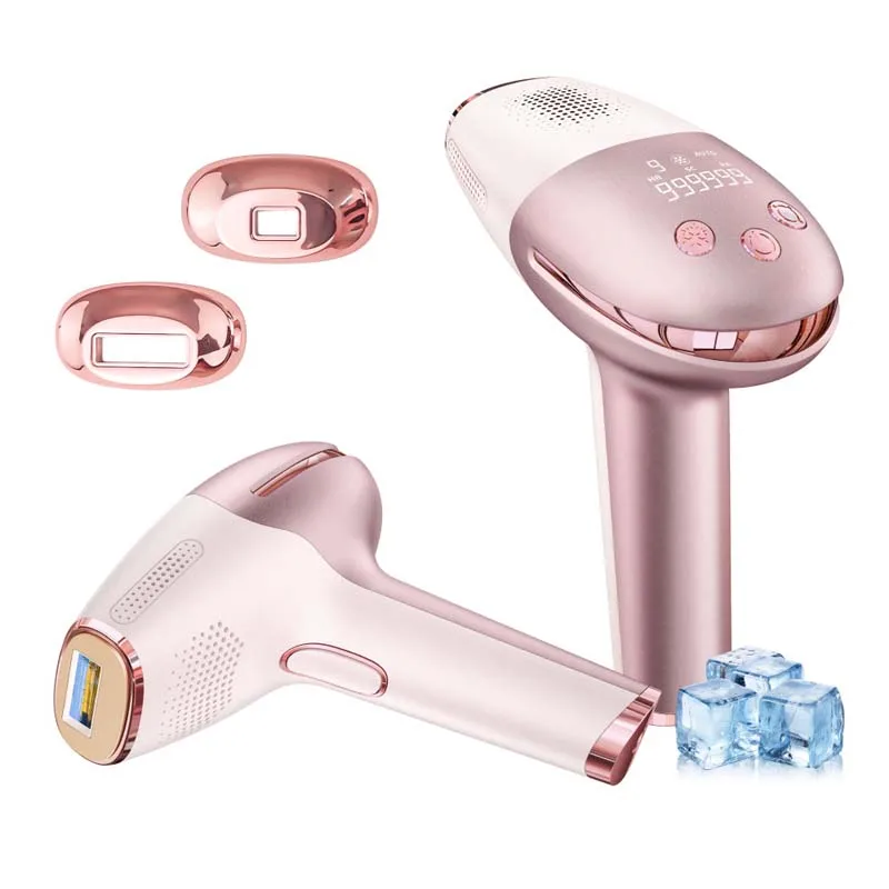 Upgraded Ice Cooling Hair Removal Device, Painless Epilator for Women & Men Face Bikini Whole Body Home Use