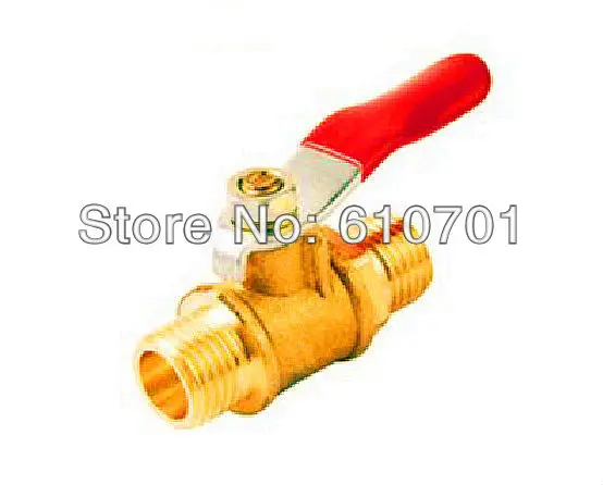 

1/4"Male x 1/4"Male BSPT Full Ports Brass Ball Valve Two Way Connection Air Water Gas