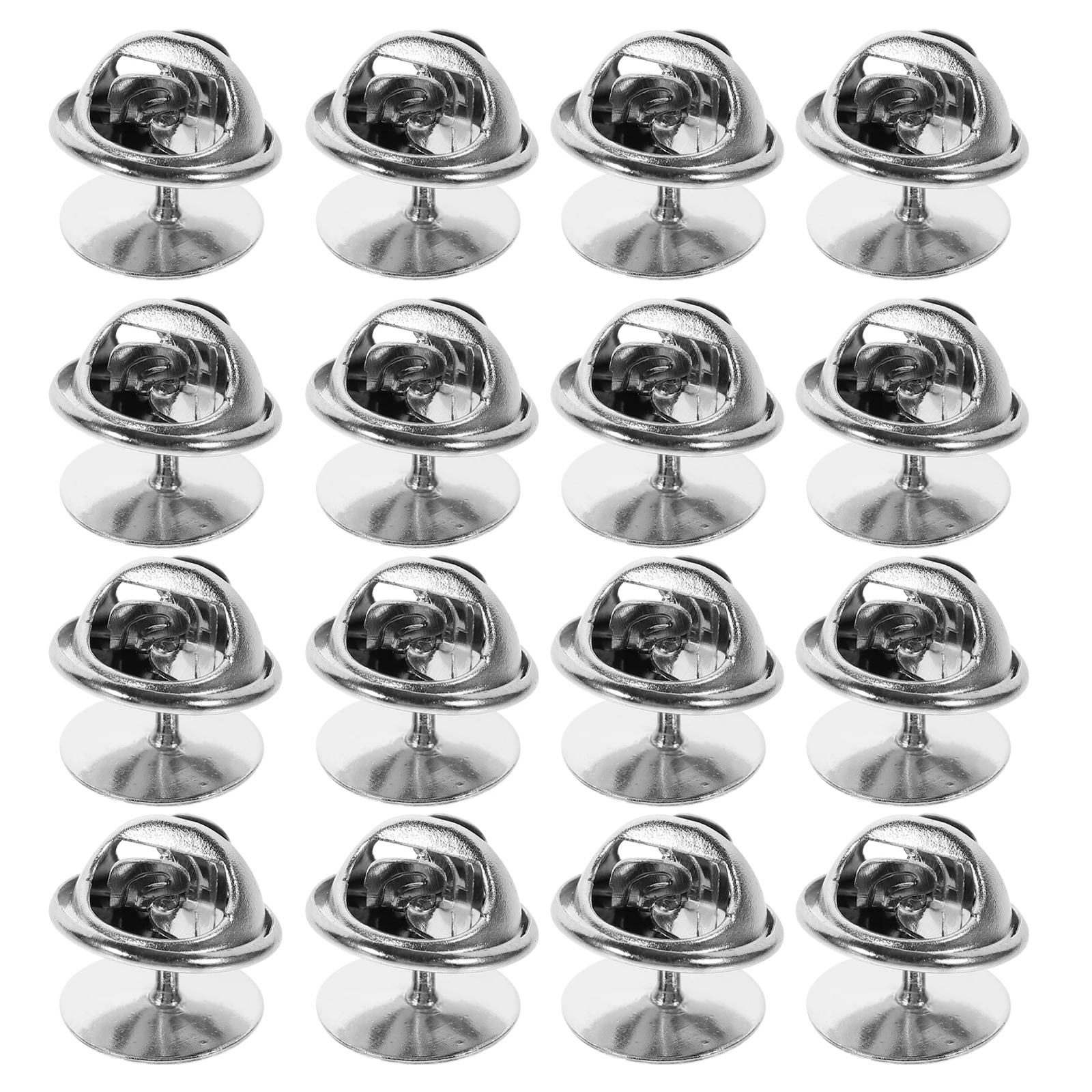 

50pcs Butterfly Clutch Backs Blank Pin Keepers Tie Tacks Holders Locking Cap Clutch Pin Backings Replacement For Jewelry Name