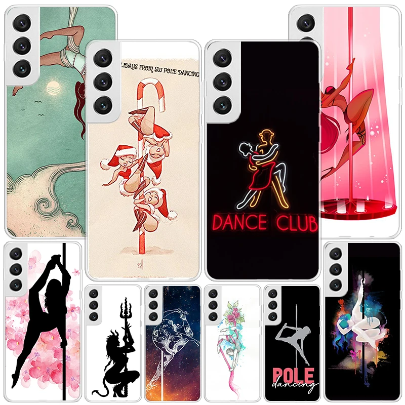 Pole Dancer Dancing Phone Case For Samsung Galaxy S24 S23 S22 S21 Ultra S10 Plus S20 FE S10E S9 S8 + Soft Cover Coque Funda