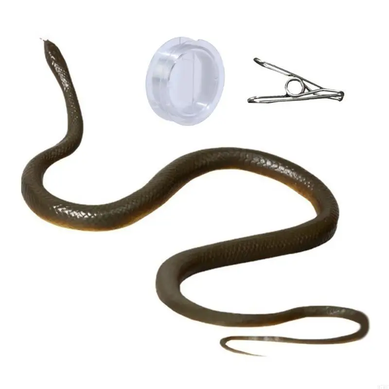 

97BC Realistic Snake Prank Golf Snake Prank Toy Practical Joke Toy Realistic Prank People Adult Office Party Decors