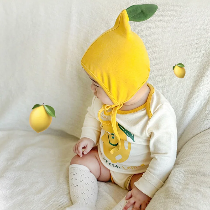 Korean Baby Clothes Bodysuit Kawaii Fruit Shape Funny Newborn Baby Romper Cotton Long Sleeves Soft Baby Boy Girl Infant Outfit