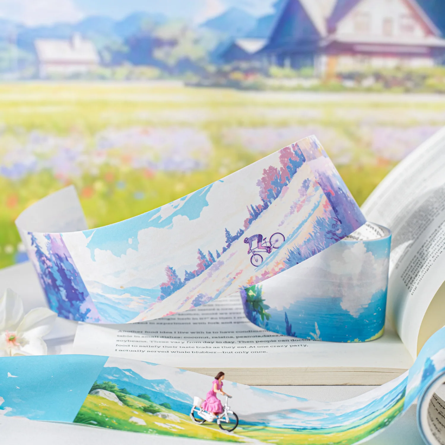 

1 шт., декоративные клейкие ленты «сделай сам», японская сумеречная страна чудес, васи, маскировочные ленты, наклейки, канцелярские принадлежности