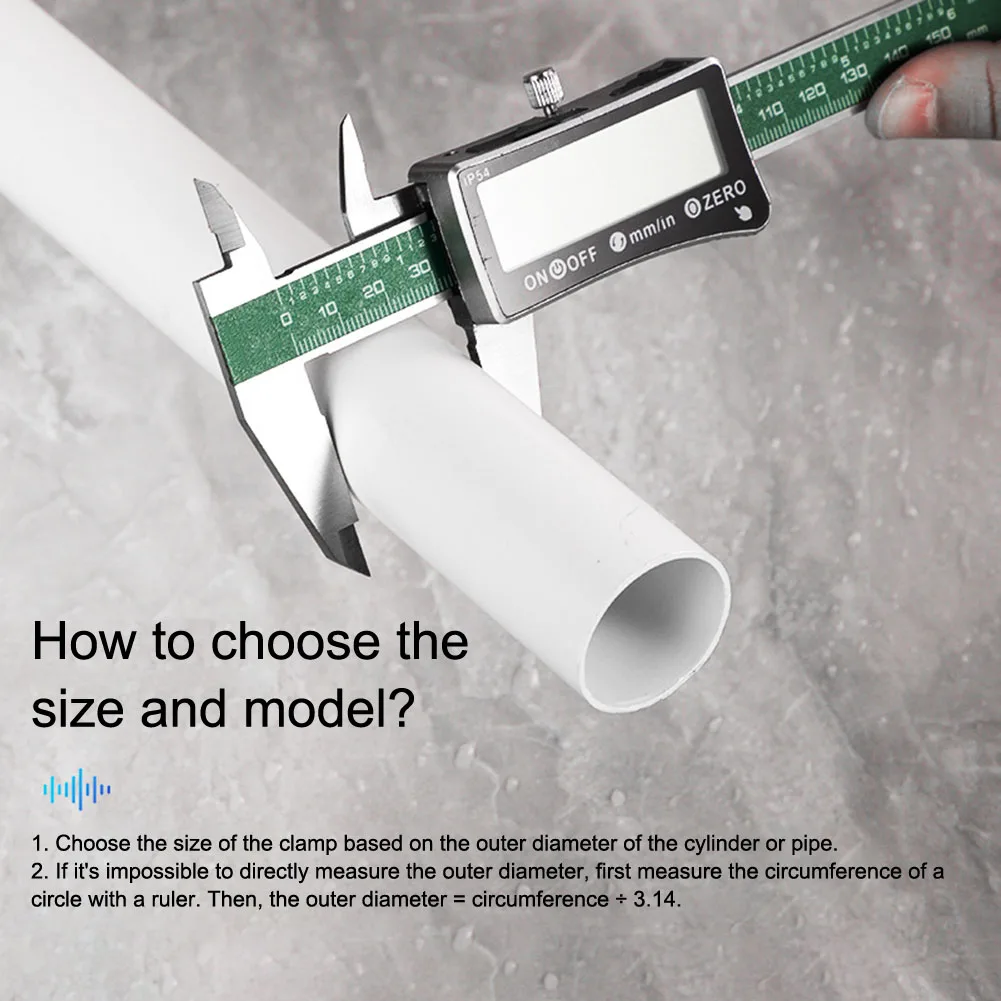Flame Retardant 50mm Wall Pipe Clip High Strength PVC For 19mm Pipes No Drilling Installation Indoor Outdoor Mounting