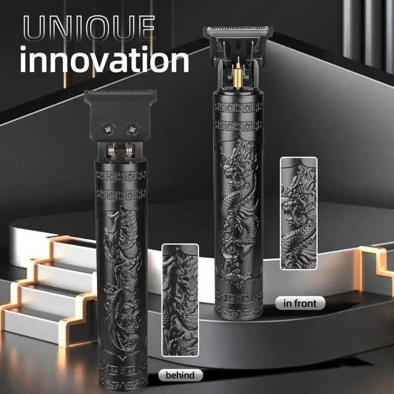 KIKIDO Hair Cutting Machine Professional Cordless Clipper Hair Rechargeable Portable Fashion 1.5/2/3/4Mm Trimmer for Man ﻿T9-1