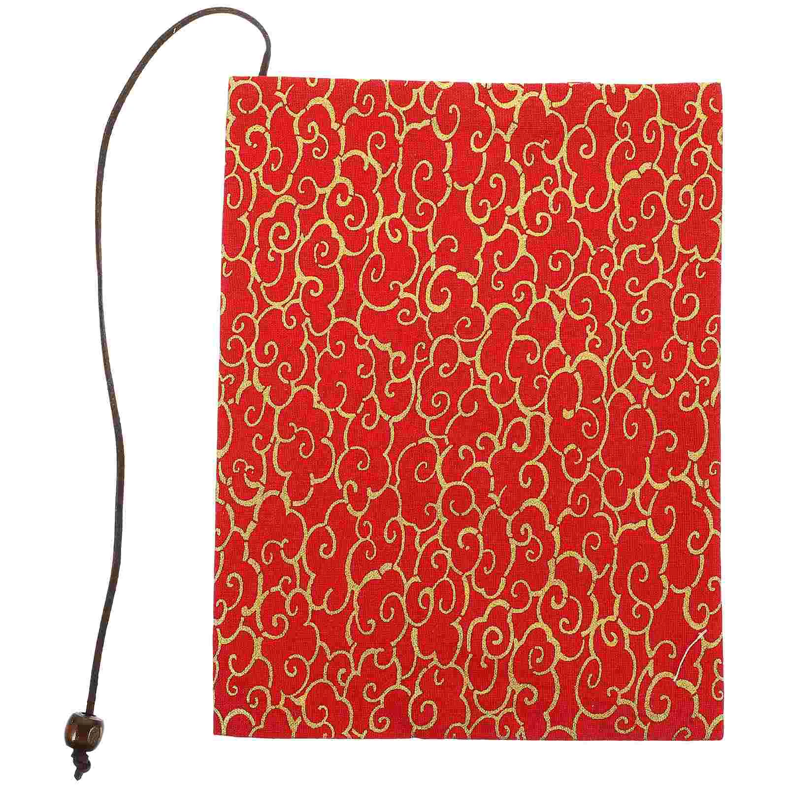 Book Cover Protector Decorative Notebook Adjustable Covers for Hardcover Red Washable Sleeve Lovers