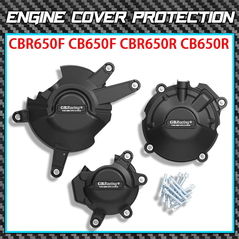 

New ​For CB650R & CBR650R 2014-2020 Engine Cover Set CBR650R 2021-2026 Protection Cover CB650R Engine Guard GBRaicng V2