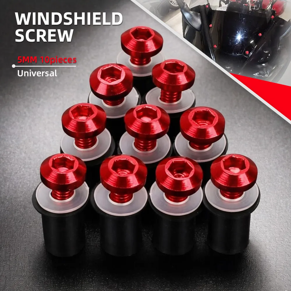 Motorcycle Customized Windshields Universal Fairings Bolt Screws for Kawasaki HONDA SUZUKI BMW Yamaha R1 R3 R6 MT09 MT07 TMAX530