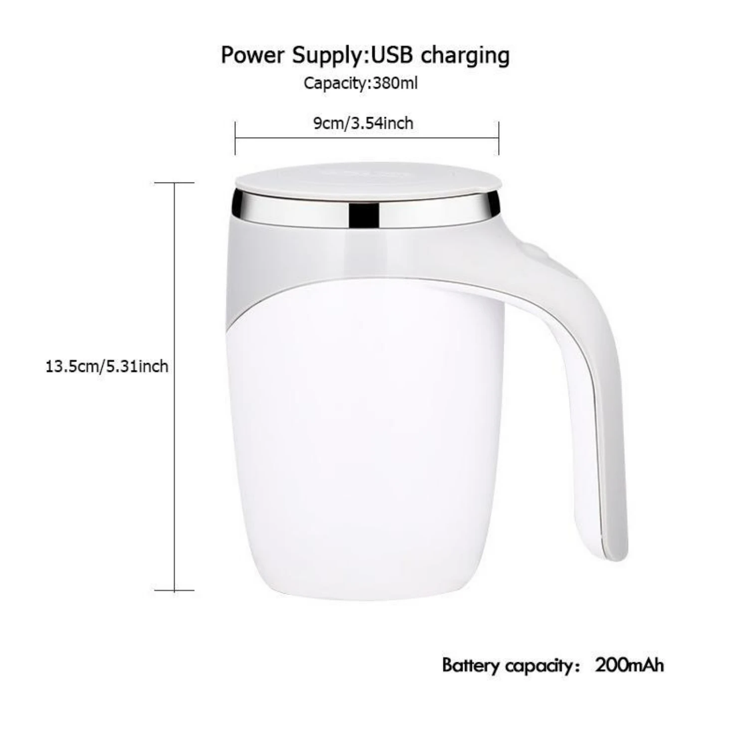 Ideal Birthday Gift Self-Stirring Automatic USB Coffee Mug for Men - Multifunctional Self-Mixing Mixing Cup Tumbler with Kitchen