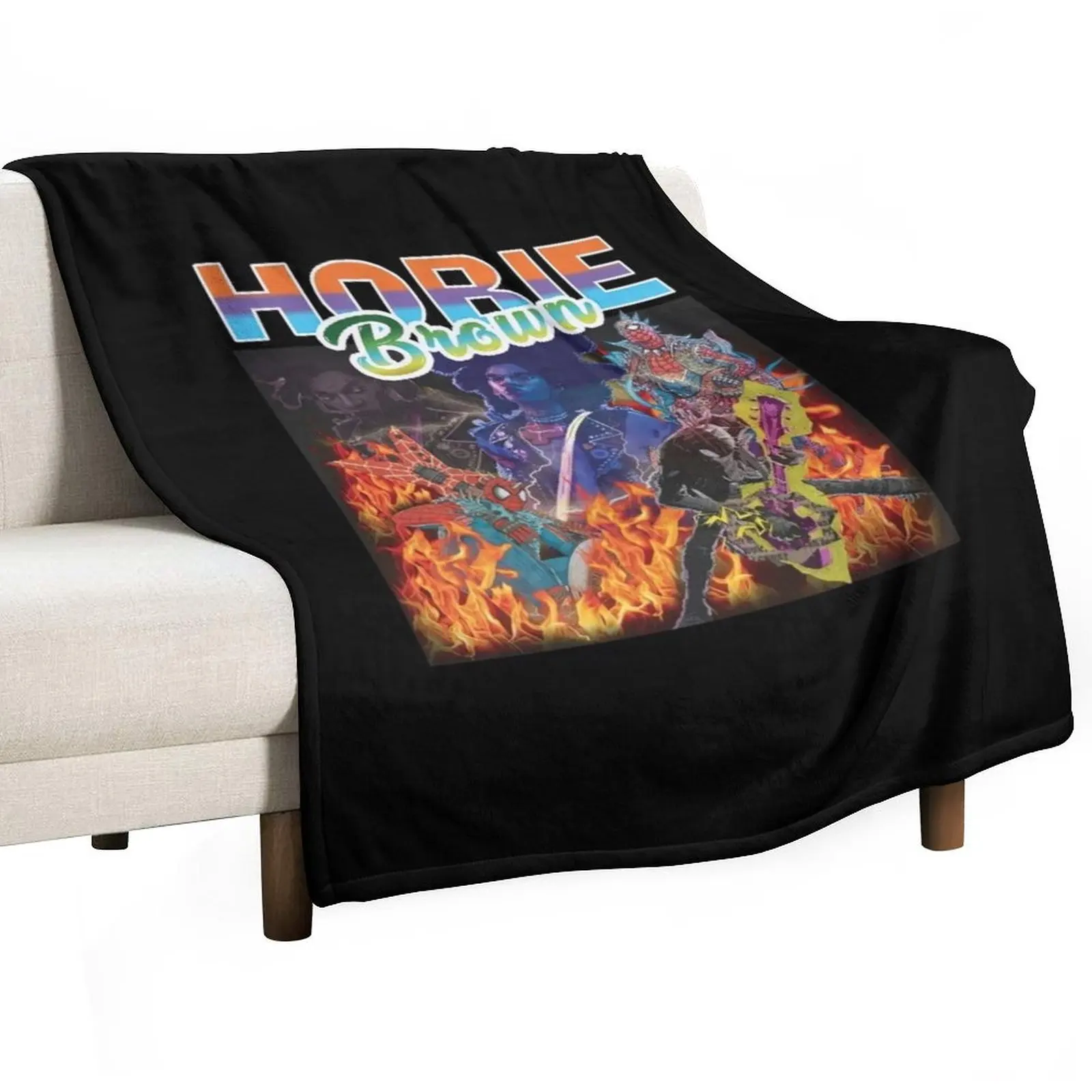 

Hobie Brown art Throw Blanket decorative Baby Soft Hairy Blankets