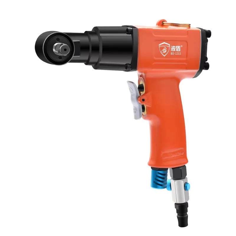 Bodun 3/ 8inch Pneumatic Gun Wrench Air Trigger 90-Degree Pneumatic Wrench Curved Nose Wrench Bd-1213