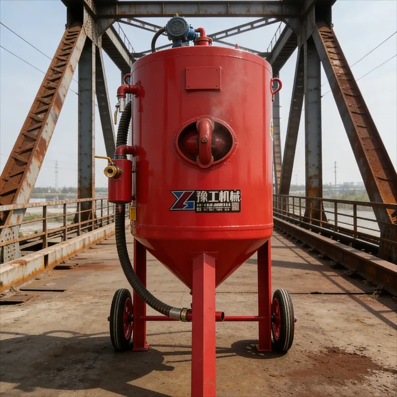 Customized Commercial Sandblasting Equipment Industrial Abrasive Blaster with Dust Collector for Heavy Metal Cleaning