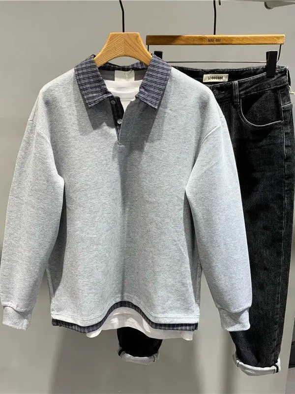 

Повседневная рубашка с длинным рукавом и ярким узором, приталенного кроя, из полиэстера, для молодежи, весна-осень, новинка