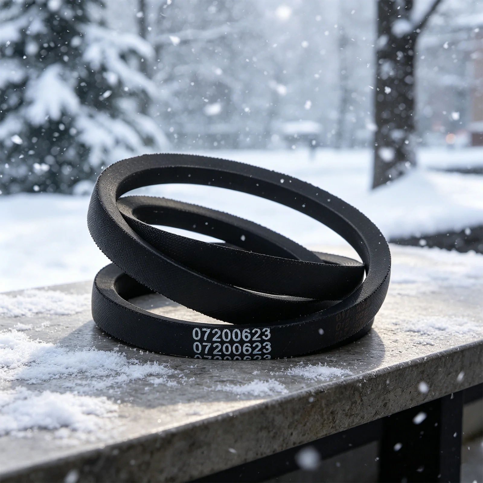 OEM Replacement 1 2 Inch X 37.5 Inch Snow Blower Belt Cost-effective Replacement Rubber Construction Direct Replacement