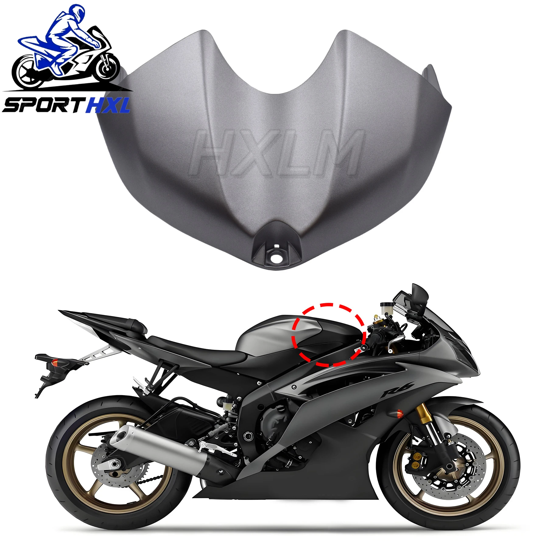 For Yamaha YZF R6 YZFR6 YZF-R6 2008 - 2016 Gas Tank Air Box Front Cover Fairing Hydro Dipped Carbon Fiber Finish Panel Accessory