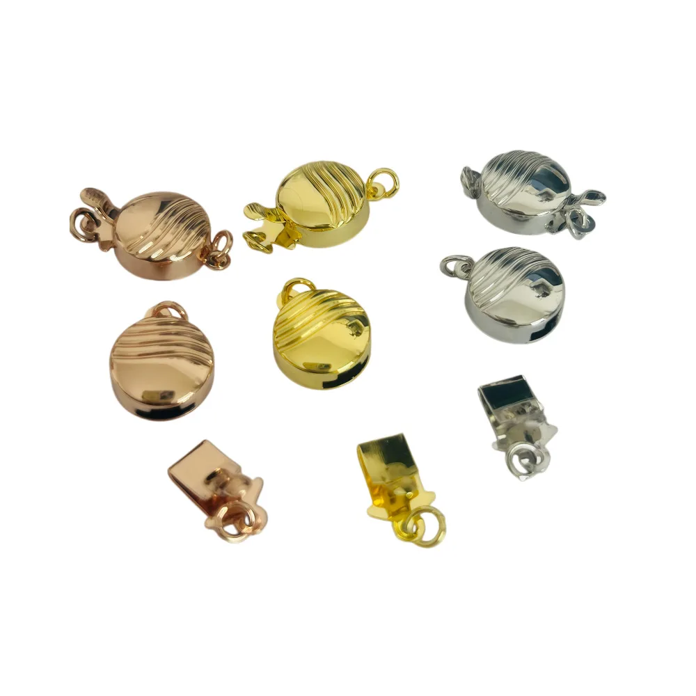Stainless Steel Circular Insert Piece Jewelry Making Connecting Buckle Diy Bracelet Necklace Tail Accessories