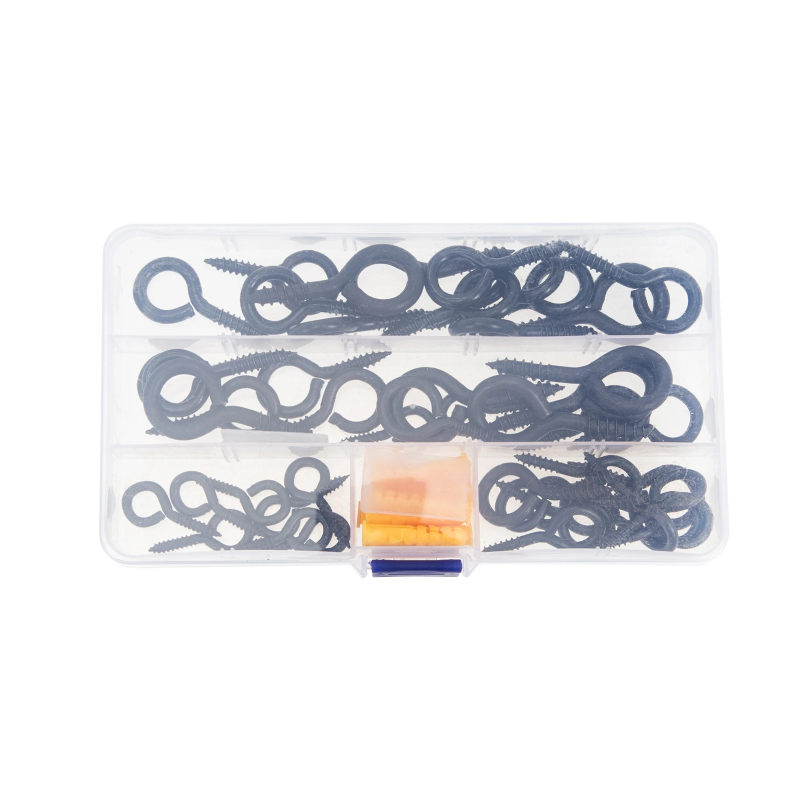 

1 set Heavy Duty Metal Screw Corrosion Resistant Strong Load Bearing Home Use Self Tapping Eye Bolt Hooks For