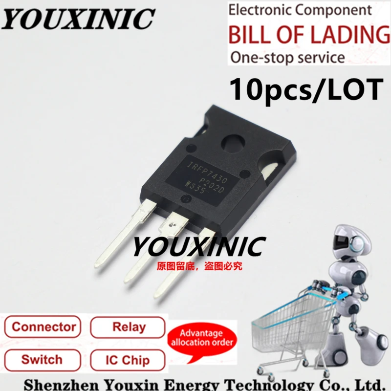 

YOUXINIC 2019+ 100% new imported original IRFP7430PBF IRFP7430 TO-247N Channel MOSFET 195A 40V