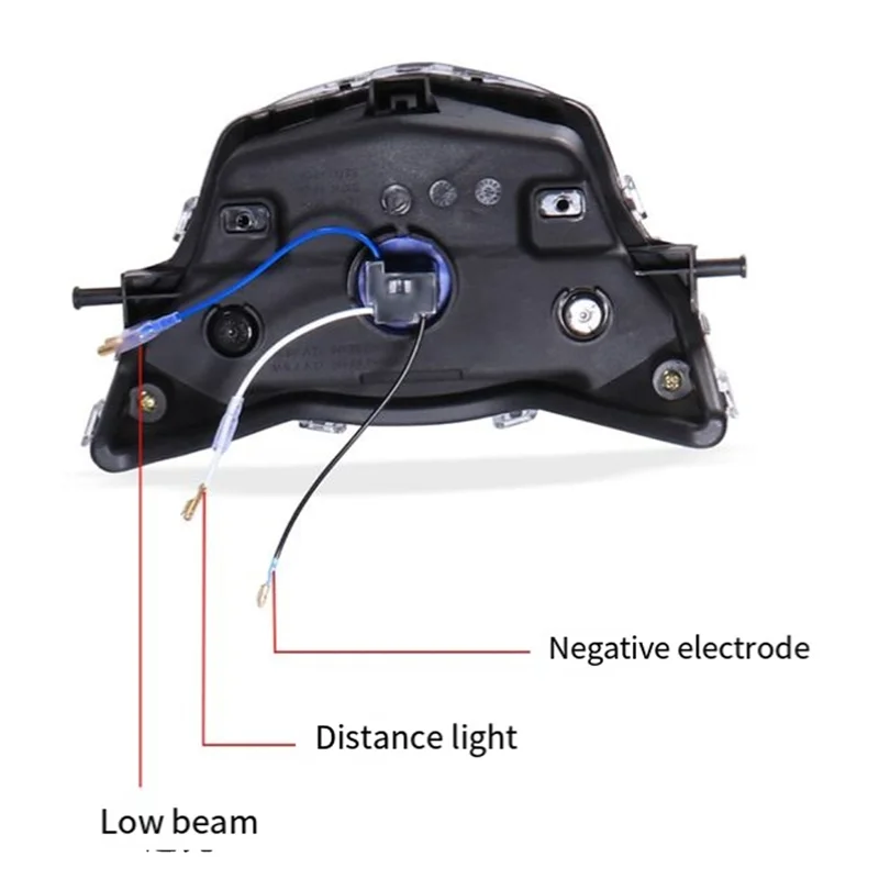 

Plain Motorcycle Headlight Fairing Fender For Yamaha LC135 V1 135GP Head Light LED 12V 35W Spoiler Mask Lens Cover Dirt Bikes Du