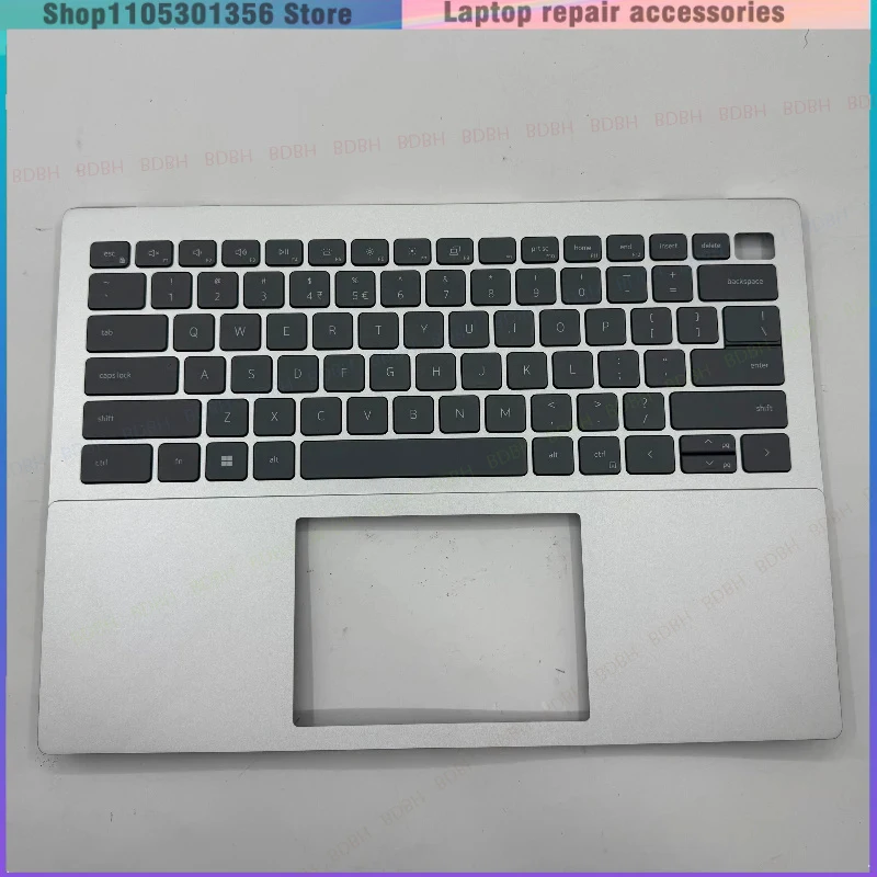 Original New US Keyboard For Inspiron 14pro 5420 5425 0Y8CK3 Palmrest Upper Cover Top Backlit Keyboard Replace Case Silver Shell