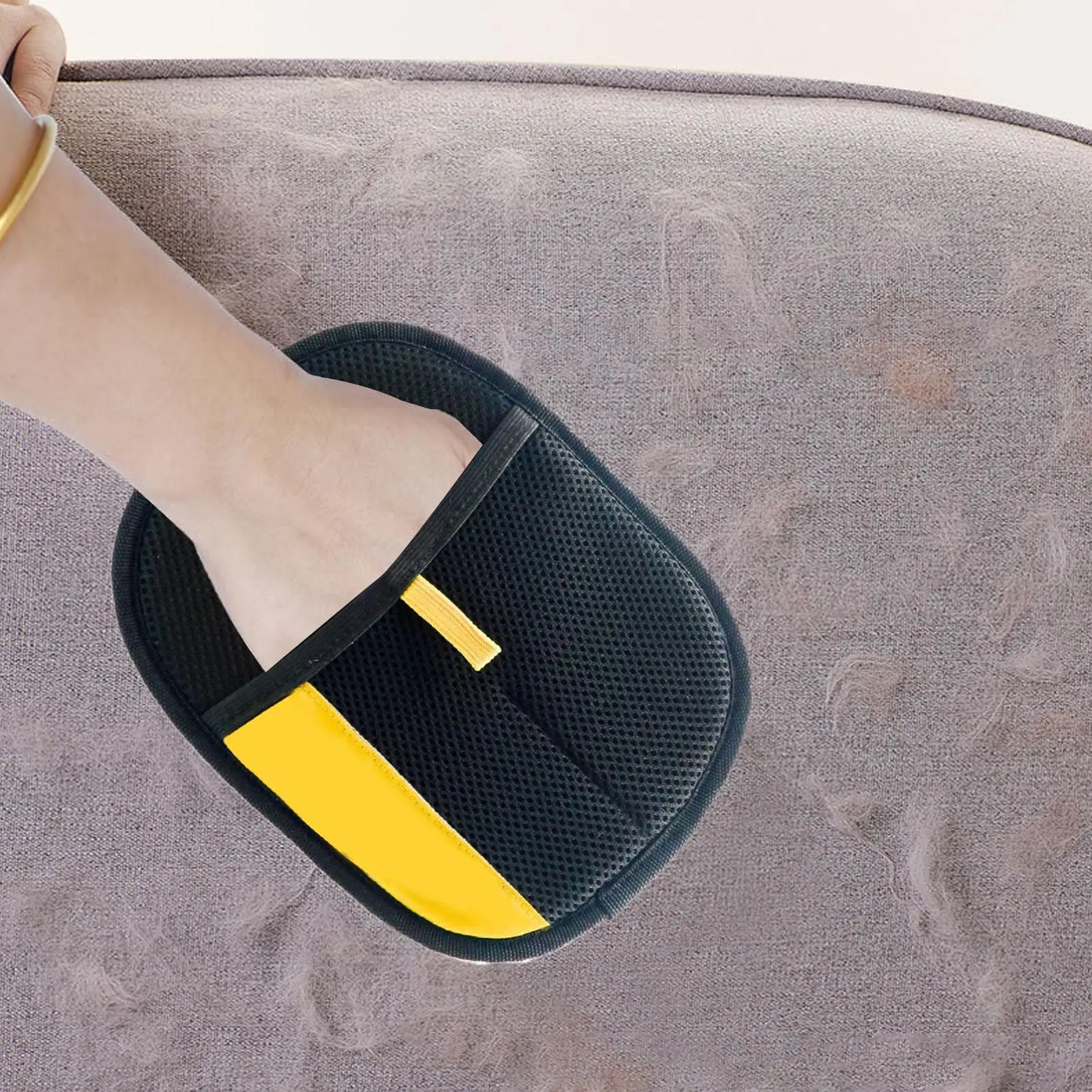 مزيل شعر الحيوانات الأليفة بالفرشاة قفازات 23x18x2 سنتيمتر اتجاهين الاستمالة قفازات متعددة الوظائف الحيوانات الأليفة تنظيف أداة للكلاب القطط الأرانب