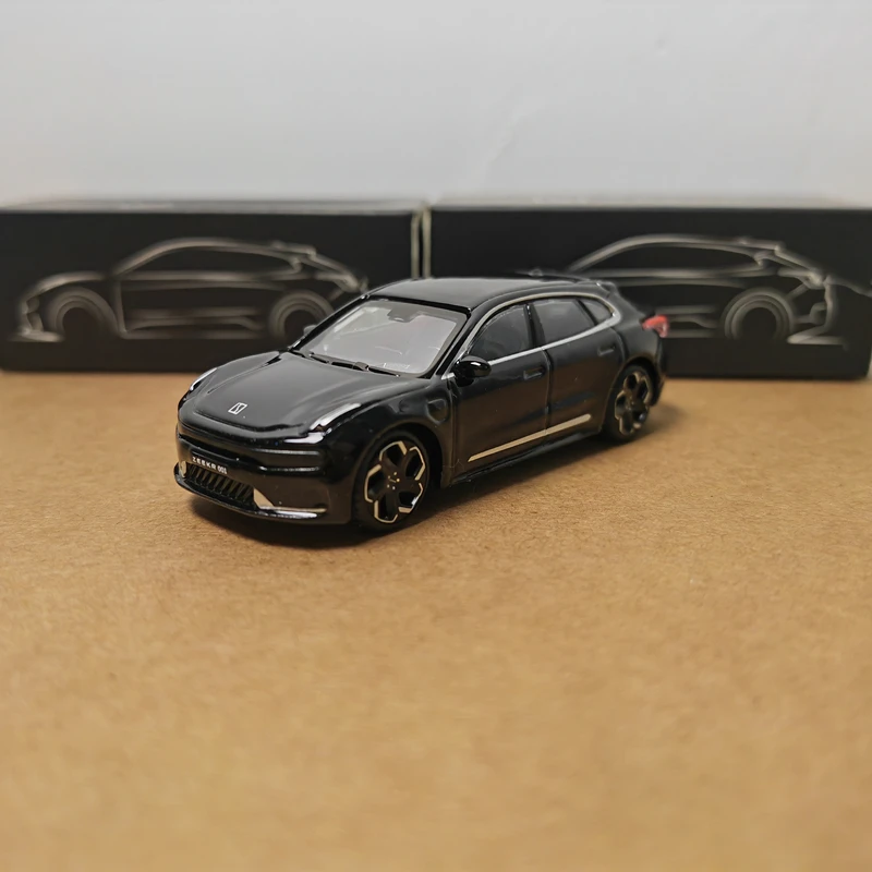 Diecast 1:64 Scale Original Geely ZEEKR 001 ใหม่Energyรถสะสมของเล่นของขวัญของที่ระลึกจอแสดงผลเครื่องประดับ