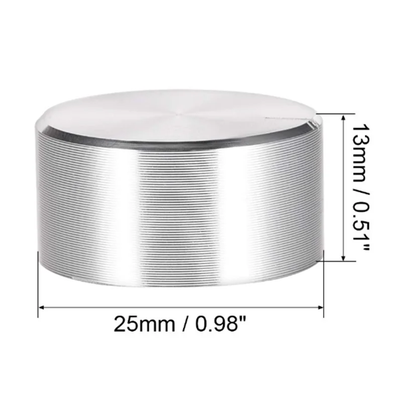 Aluminum Alloy Potentiometer Knob Cap Encoder Volume Control Audio Knob for 6mm Shaft Hole Knob ( D-axis.)