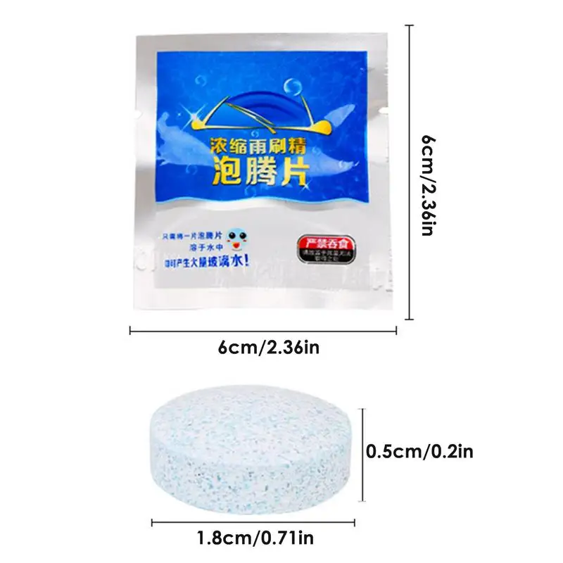 Windshield Washer Tablets Car Windshield Concentrated Washer Tablets Solid Car Effervescent Tablet Windshield Wiper Cleaning