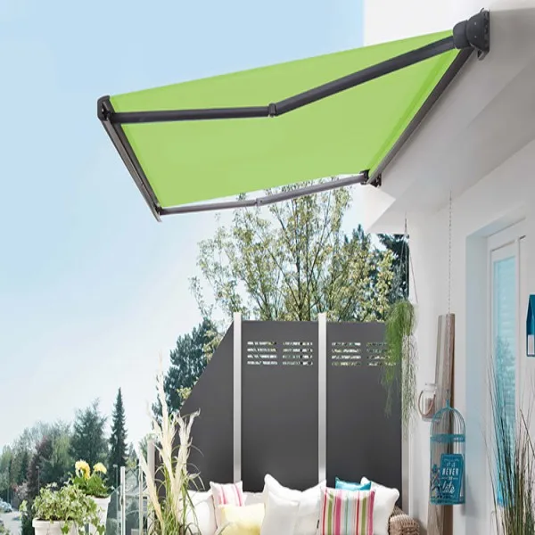 Modern White Aluminum Electric Retractable Sunshade Awning Durable Outdoor PVC Sail Balcony Rain Canopy Coated Finish Extendable