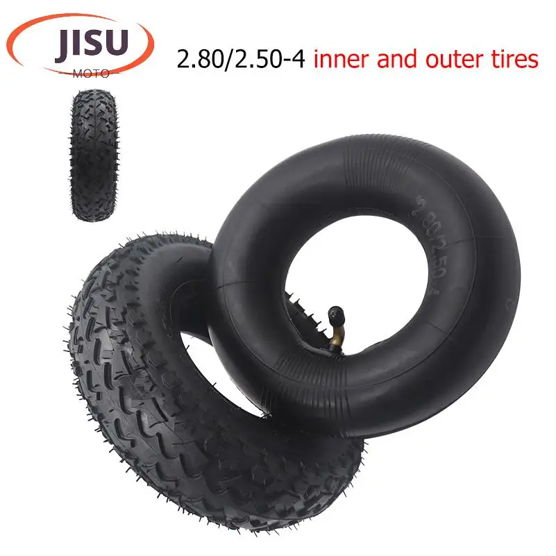 High-density gas High stability 9 Inch 2.80/2.50-4 Outer Tire Inner Tube for Off-road Tyre for Fits Gas /Electric Scooter