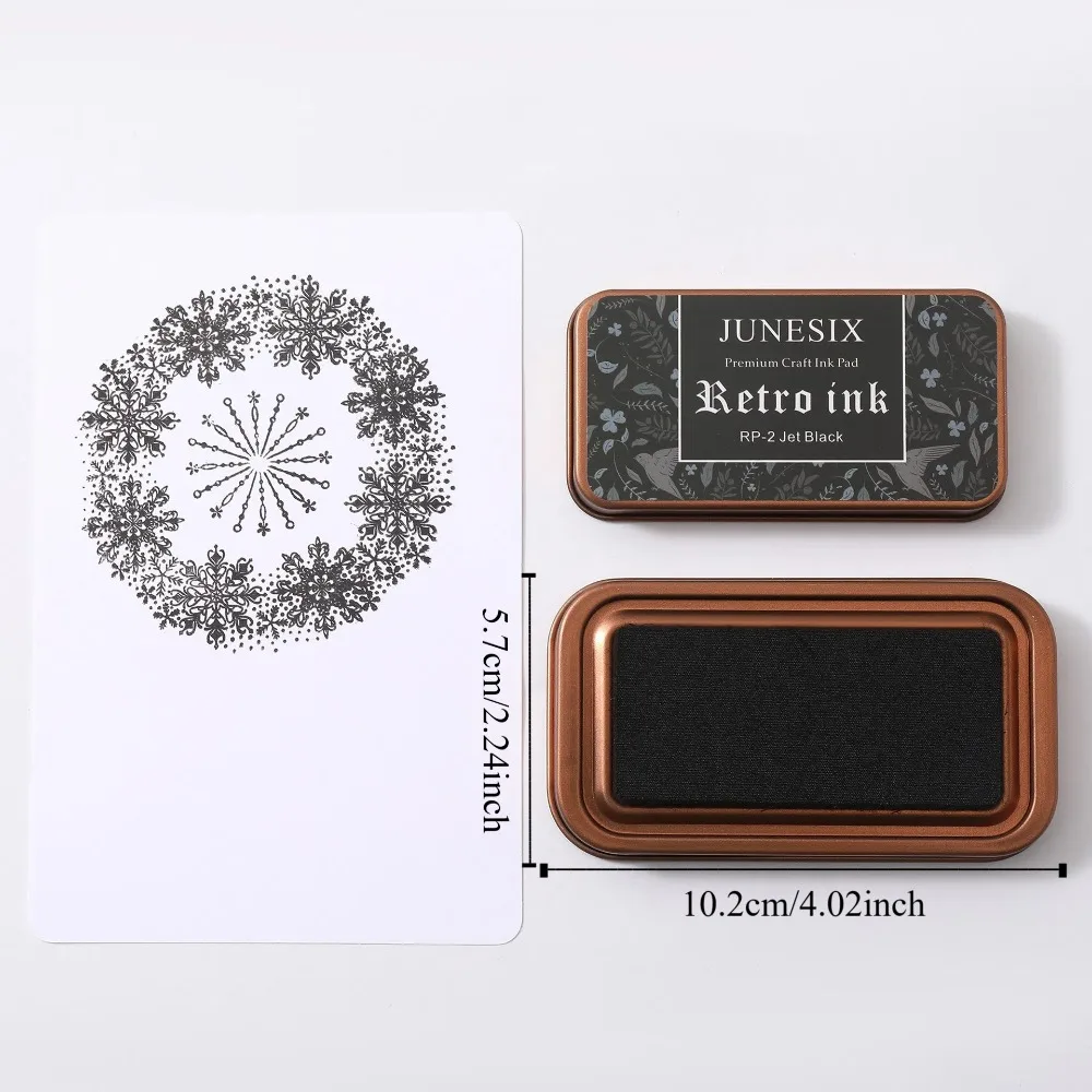 Stempel Segel Kotak Besi Antik Alat Tulis Bantalan Tinta Buku Tempel Warna-warni Buatan Tangan Bantalan Tinta Kertas Artistik Dekoratif Siswa