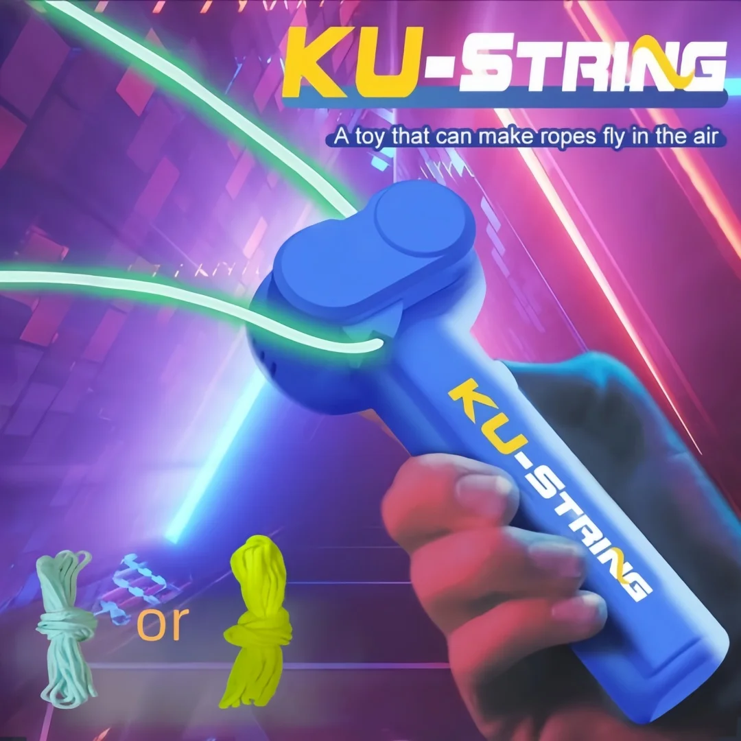 Glow-in-the-dark fun electric rope thruster children's outdoor new exotic decompression toys Creative toys for cats and pets