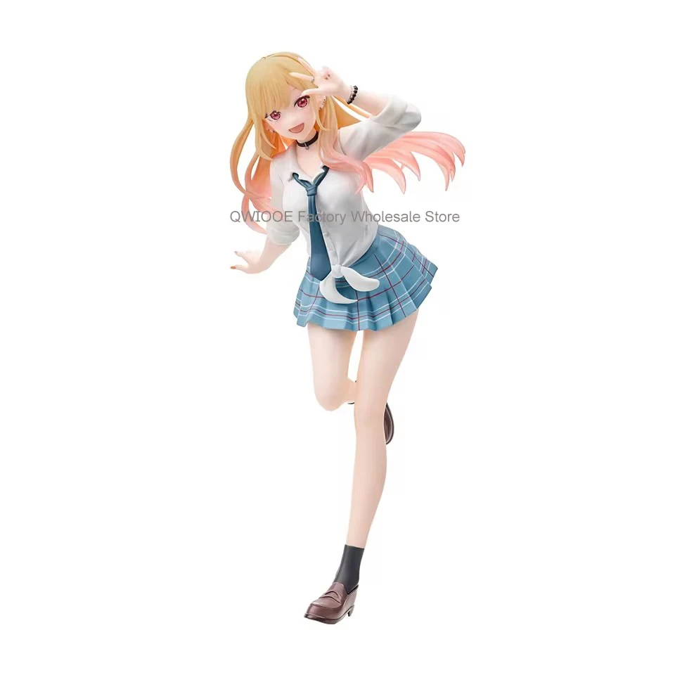 Original Genuine TAITO My Dress-Up Darling 18cm Marin Kitakawa With Uniform Kawaii Figure PVC Model Toys Doll Gift