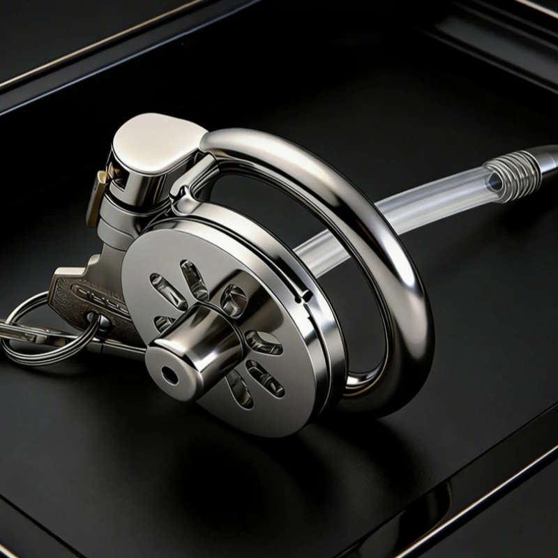 Stainless Steel Breathable Hollow Chastity Lock Male Chastity Cage Device 40/45/50MM Rings BDSM Restraint Adult Sex Toys for Men