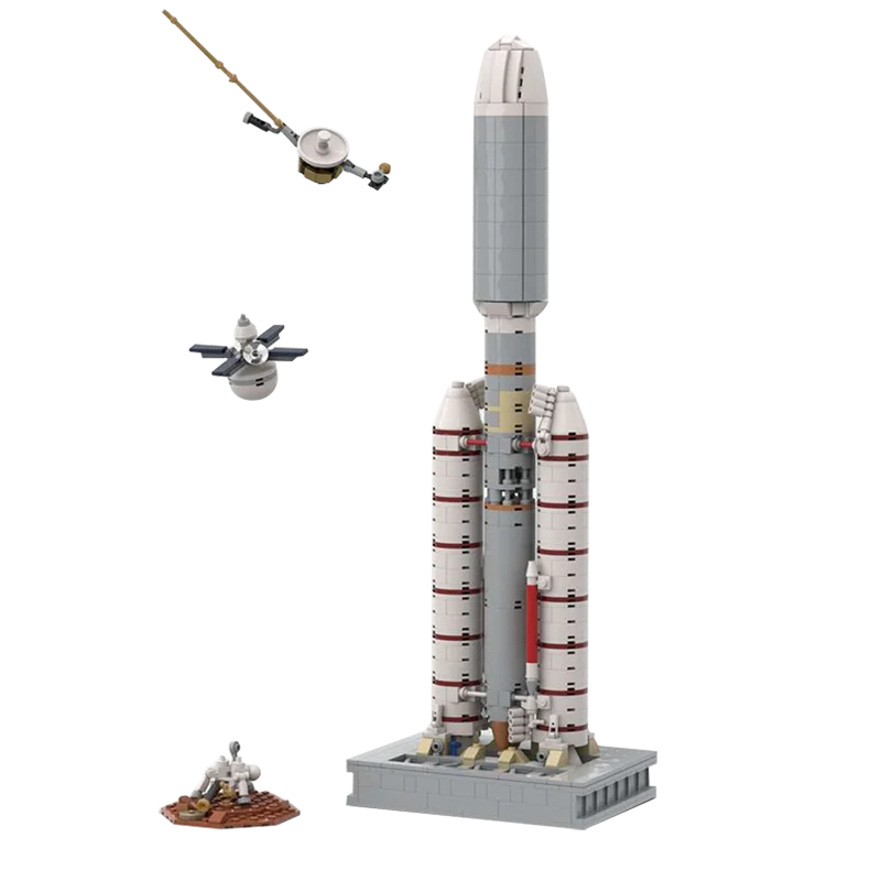 Centaur 1:110 Space Building Blocks mattoni City High-Tech MOC-61281 modello giocattoli fai da te razzo spaziale per bambini ragazzi regali di compleanno