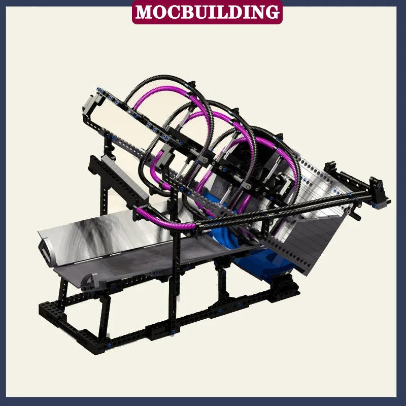 Pneumatic Module GBC Series Motor MOC Building Blocks Screw Tilted Rotors Technology Bricks Puzzle Collection Children's Toys