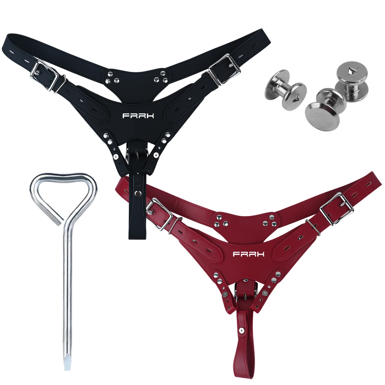 Adjustable PU Leather Body Harness for FRRK Male Chastity Device Anti Drop Cage Fixing Belt Bondage Accessories Adult Sex Toys - view 2