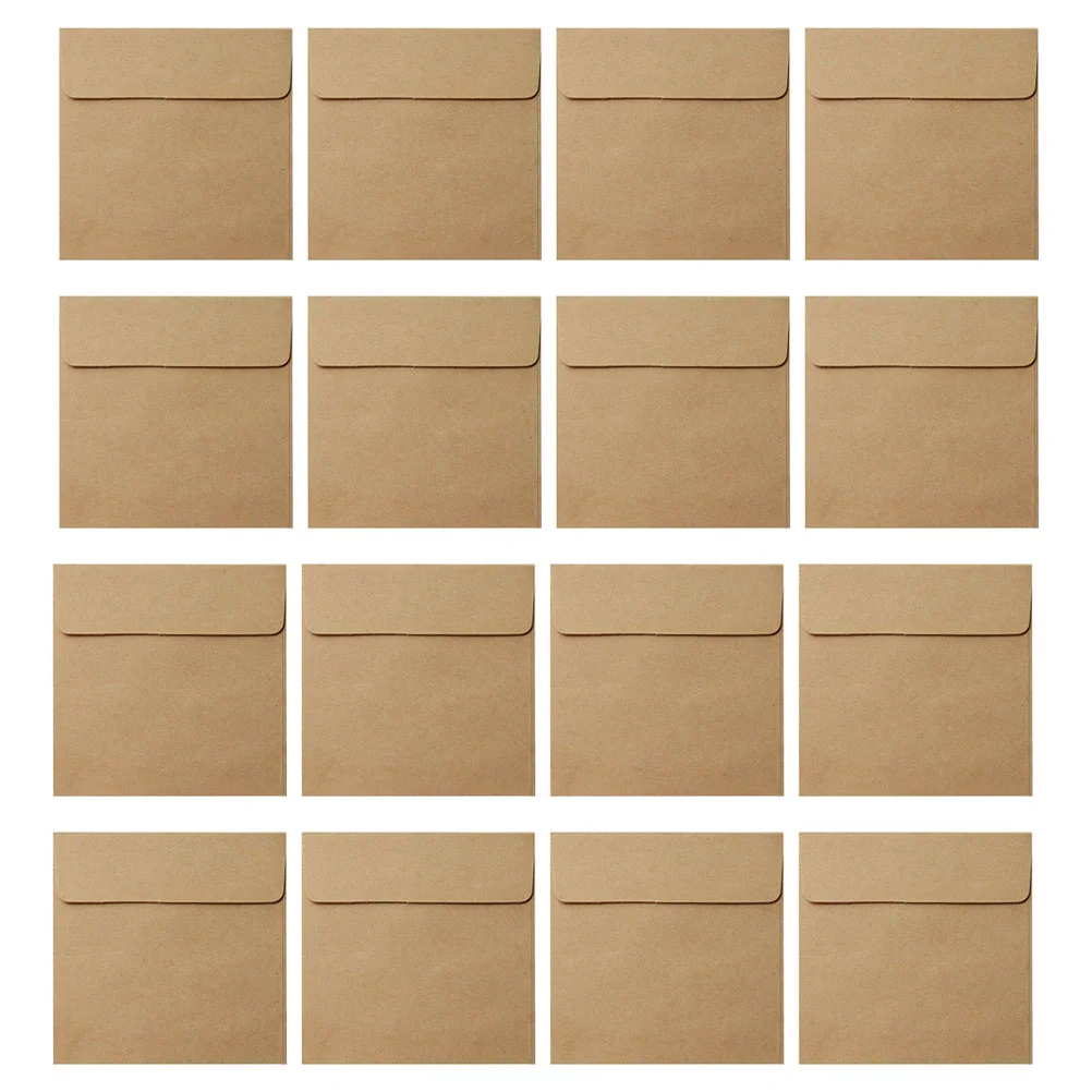 100 Pcs Kraft Envelope Coin Envelopes Keys Packets Blank Cash File Stamp Small Tiny Cards Envelops