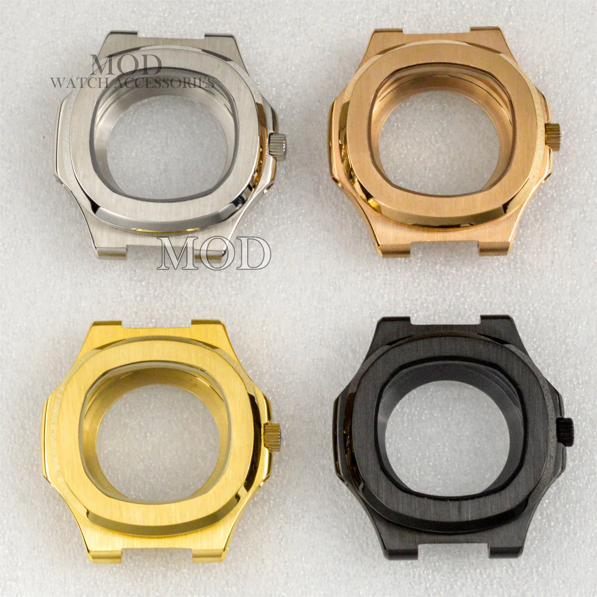 

NH35 Case Sapphire Crystal 10ATM Waterproof Stainless Steel for Nautilus fit NH34 NH35 NH36 NH38 Movement Mod Watch Case Parts
