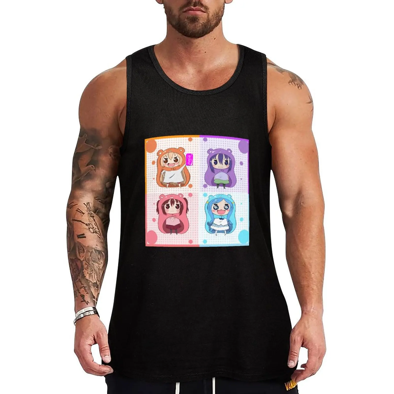 

Himouto Umaru-Chan Tank Top Men's sleeveless t-shirt t-shirts for Men's gym Gym T-shirts for men