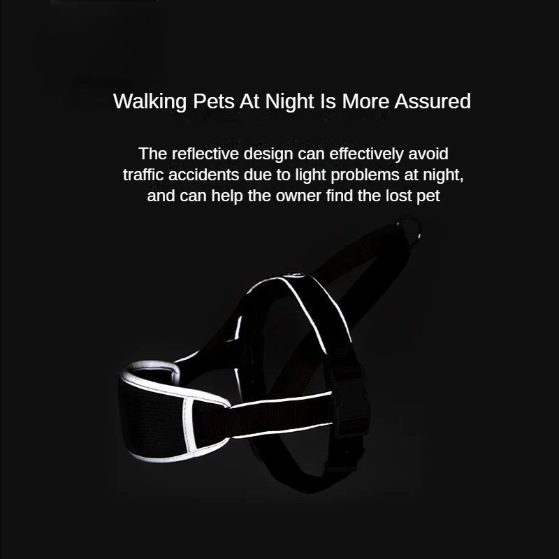 T7 Reflective Chest Strap Vest Type Anti-breakout Explosion-proof Punch Pet Dog Traction Labrador Medium-sized Dog Dog Walking