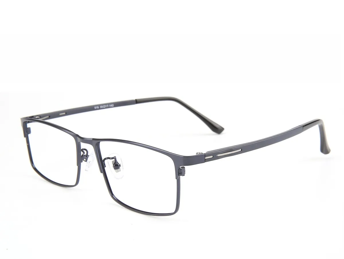Bolema Men Anti-Blue Light Reading Glasses Square Metal 4