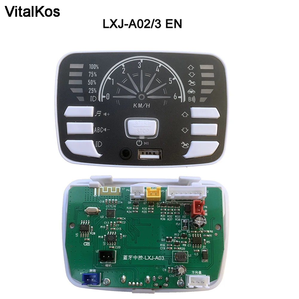 VitalKos-Panel de Control Central multifuncional para coche, piezas de repuesto para vehículo eléctrico LXJ-A02 ZK906, 2,4G, Bluetooth