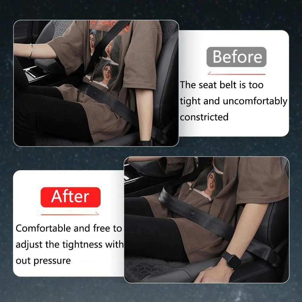 

Magnetic Car Seat Belt Adjuster Avoid Noise Easy To Use Auto Seatbelt Buckle Holder Stable Wear-proof Car Seat Belt Buckle Clip