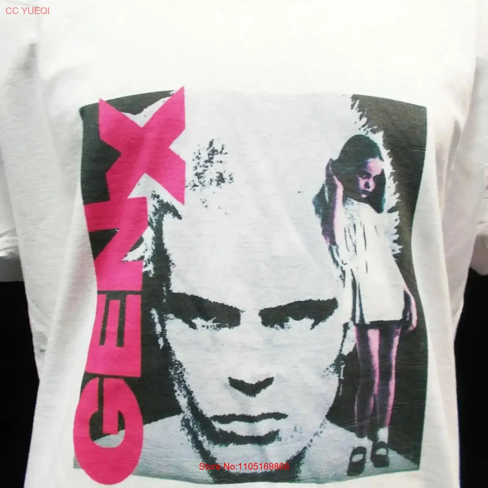 Gen X Dancing With Yourself Punk 1977 Billy Idol Generation T SHIRT vintage Washed Casual Slightly homme Stylish Versatile