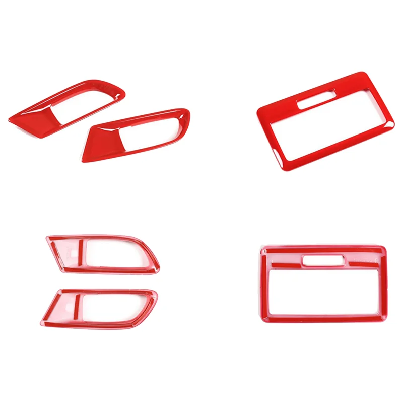 

A17R-Car Inner Door Handle Cover & Roof Reading Light Trim Dome Lamp Decoration Frame Plastic For Subaru BRZ Toyota 86 2012-2020
